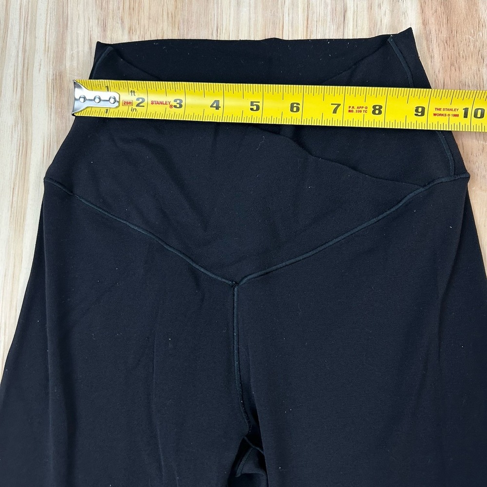 Offline by Aerie Real Me Hi Rise Flare Long Inseam Legging Black S Cross Waisted - Picture 5 of 10